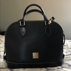 Dooney and Bourke Pebble Leather Zip Satchel